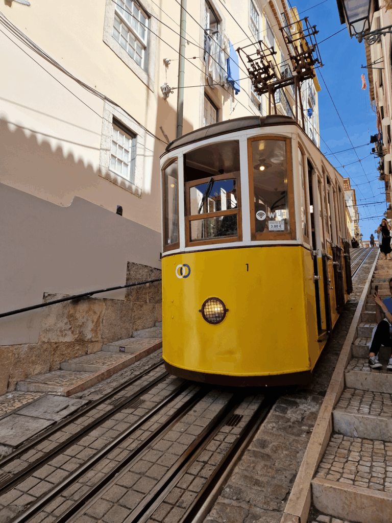 Bica funicular élevador le tram le plus typique de Lisbonne