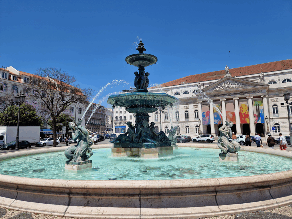 Praça dom pedro IV la place Rossio de Lisbonne