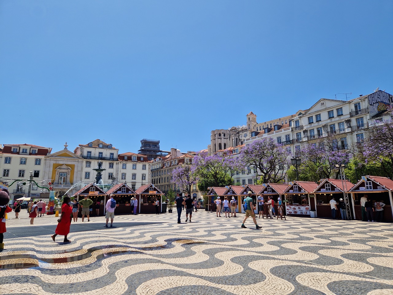 Praça dom pedro IV la place Rossio de Lisbonne
